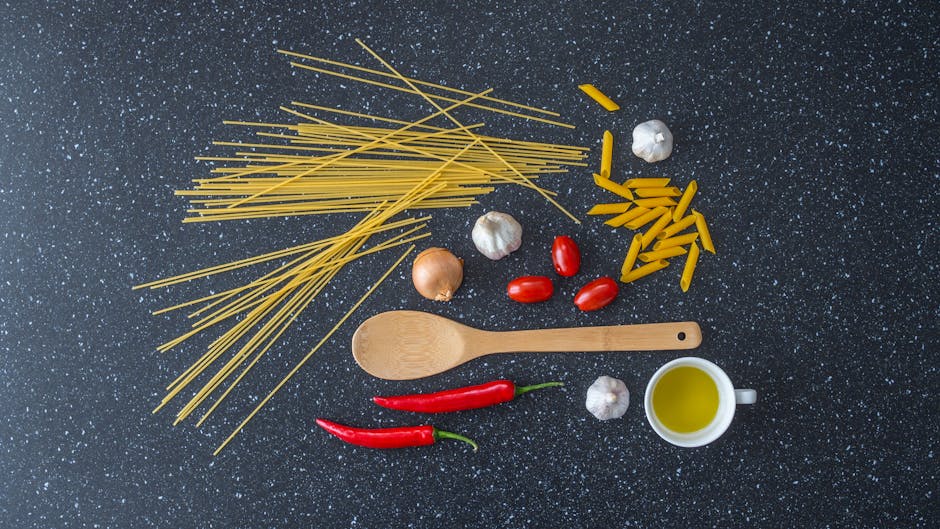 Ingredients for one pot pasta recipe