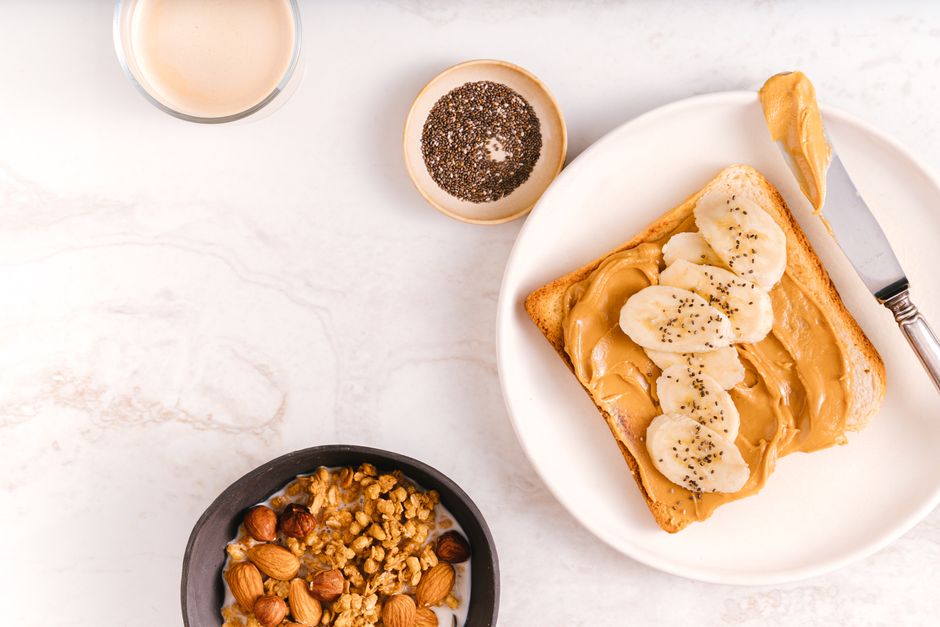 Ingredients for high protein smoothie recipe