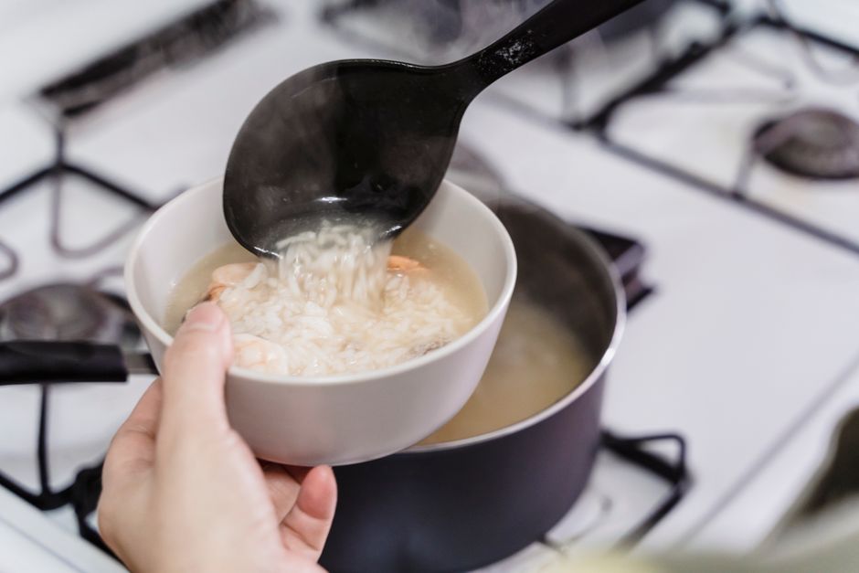 Plated instant pot soup recipe