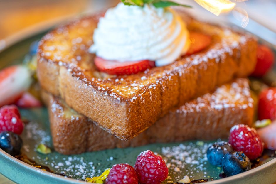 Plated easy french toast recipe