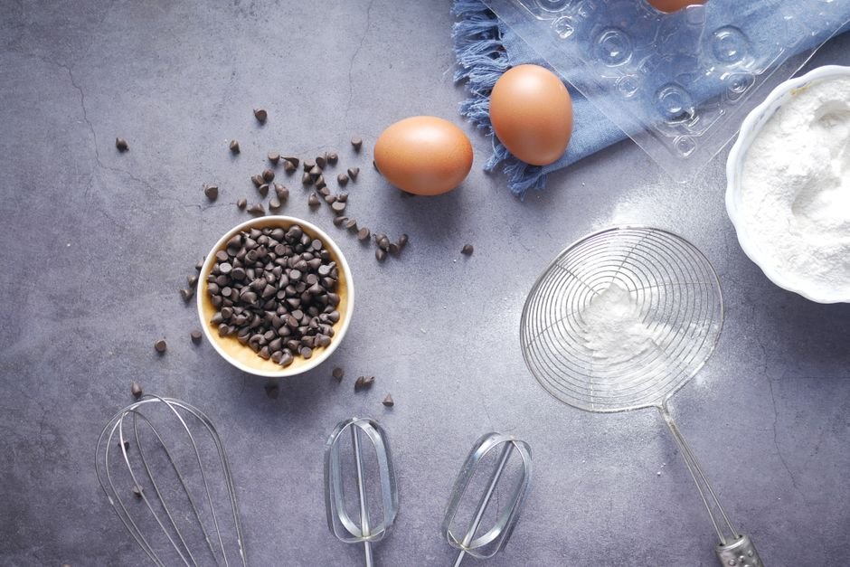 Ingredients for gluten free brownie recipe