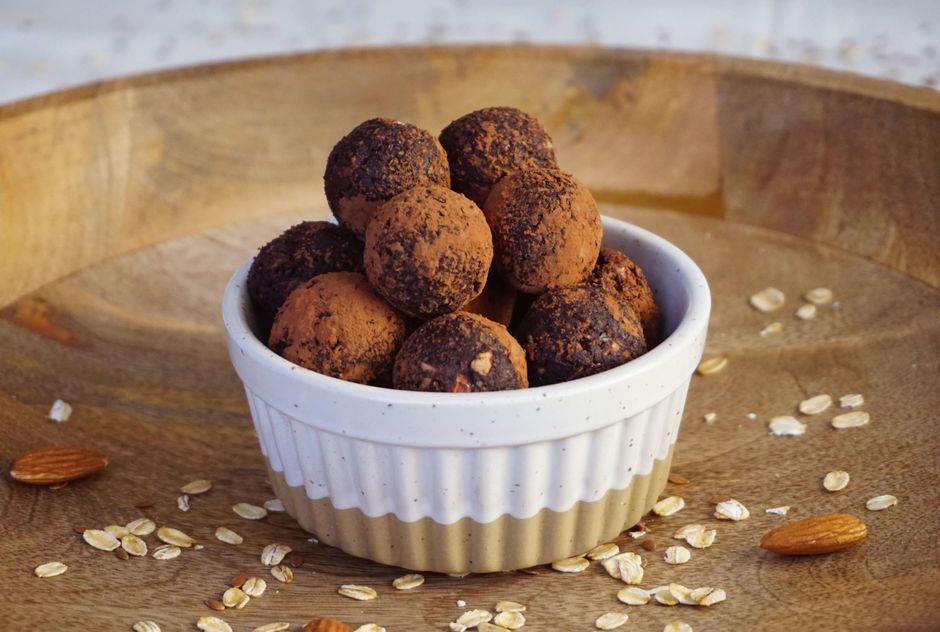 Plated no bake energy ball recipe