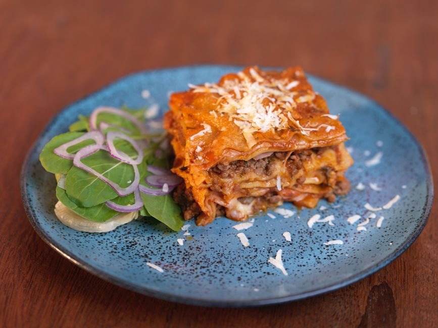 Plated easy baked ziti recipe