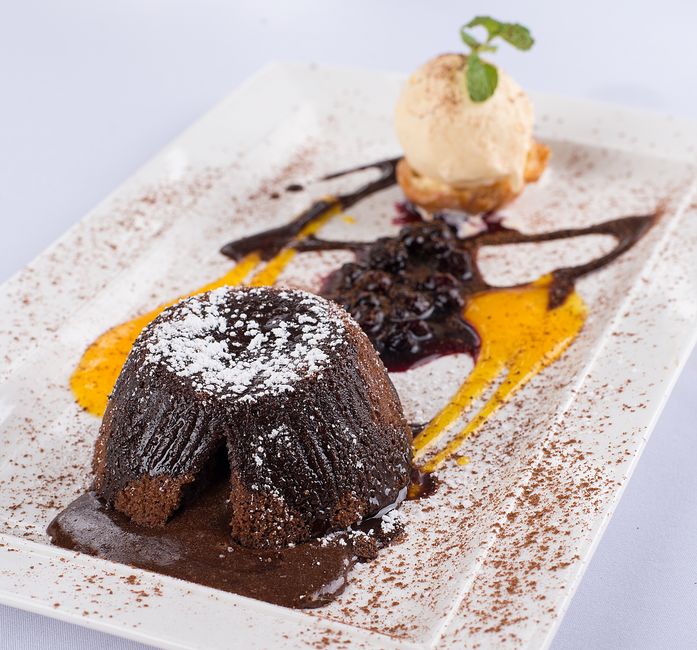 Plated gluten free dessert recipe