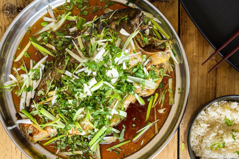 Plated honey garlic tofu recipe