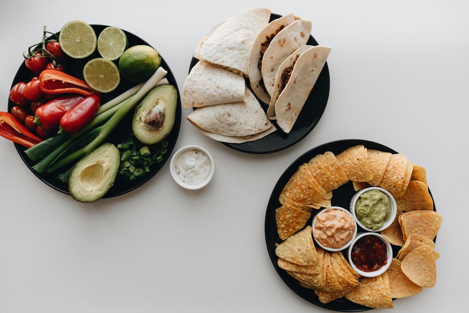 Ingredients for easy taco recipe ground beef