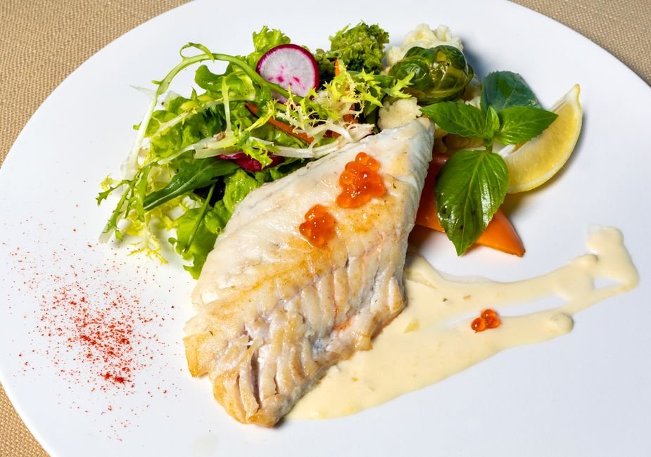 Plated easy baked cod recipe