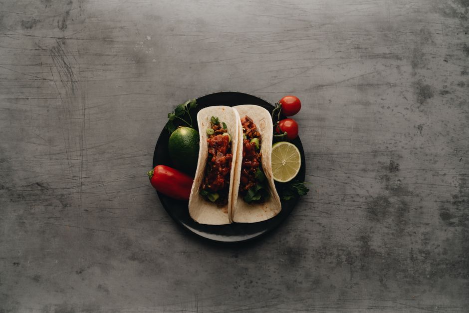Ingredients for easy ground turkey taco