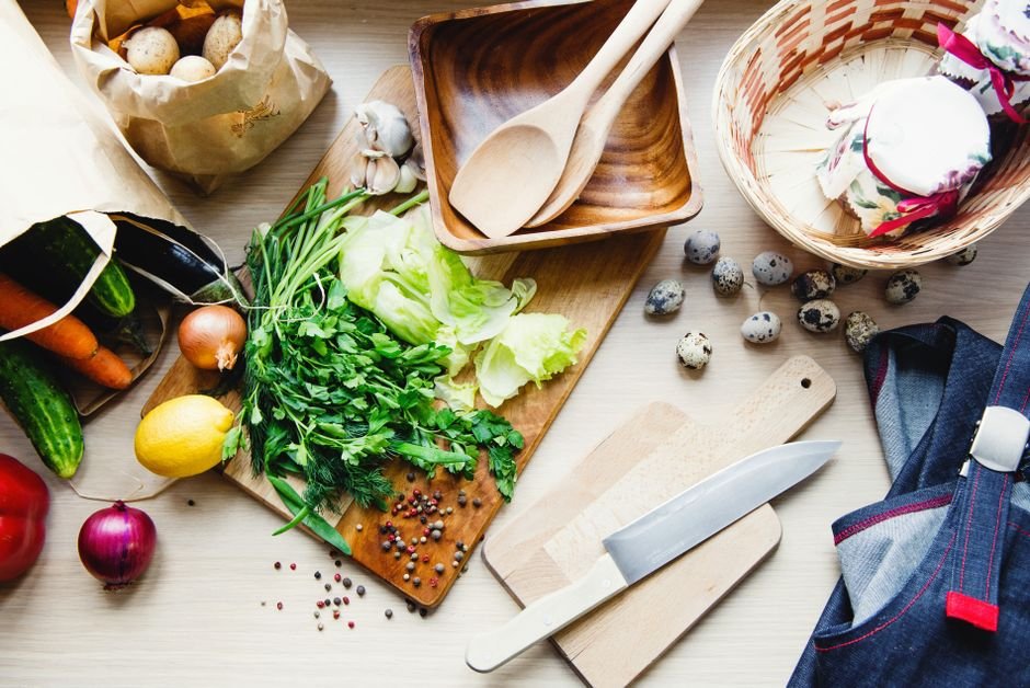 Ingredients for one pot garlic butter shrimp