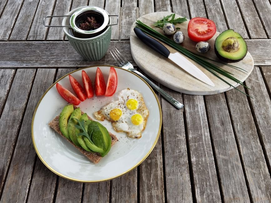 Plated keto breakfast casserole