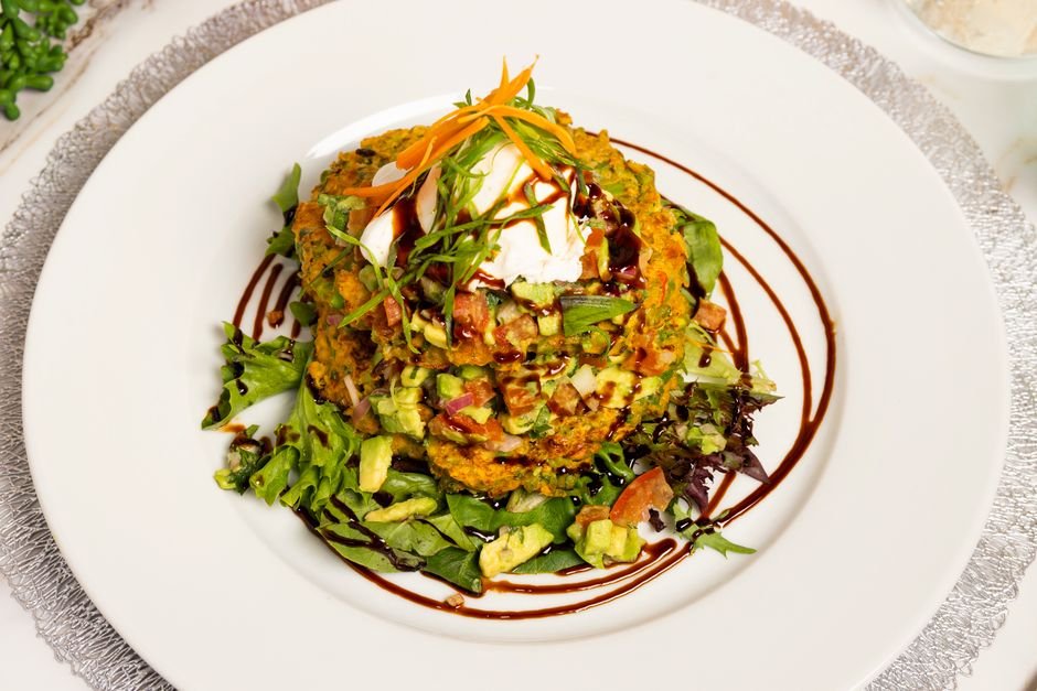 Plated keto zucchini recipe