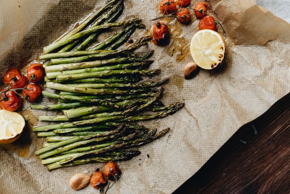 Sheet Pan Salmon Asparagus