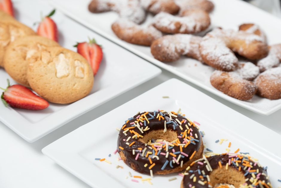 Plated keto cookie almond flour