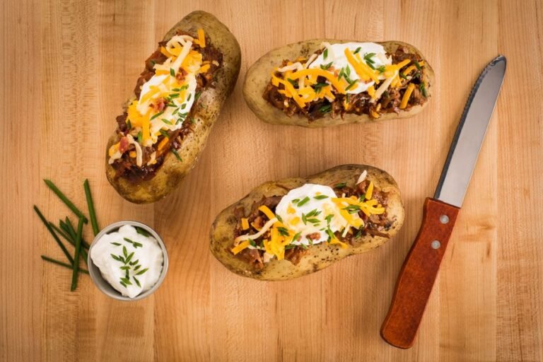Easy Baked Potato Recipe: Crispy Skin & Fluffy Inside - featured image
