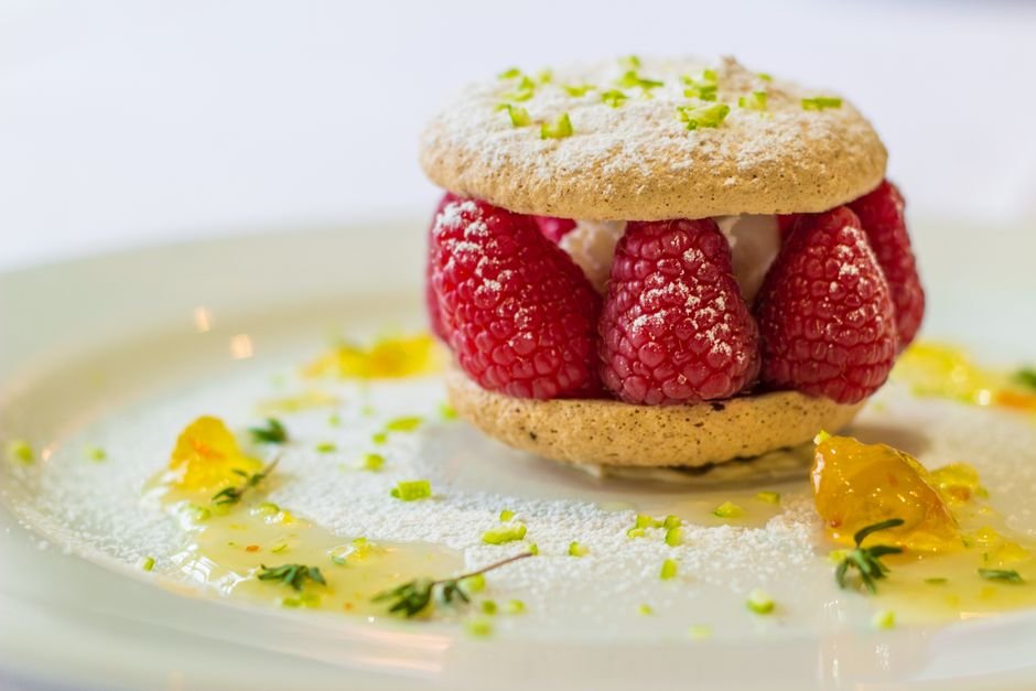 Plated gluten free oatmeal cookie