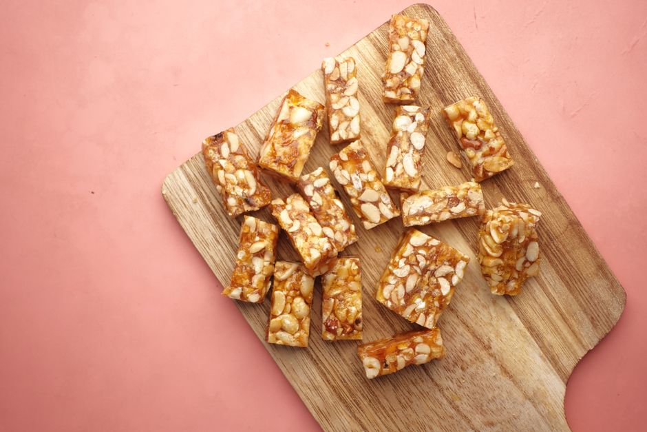 Ingredients for no bake peanut butter bar