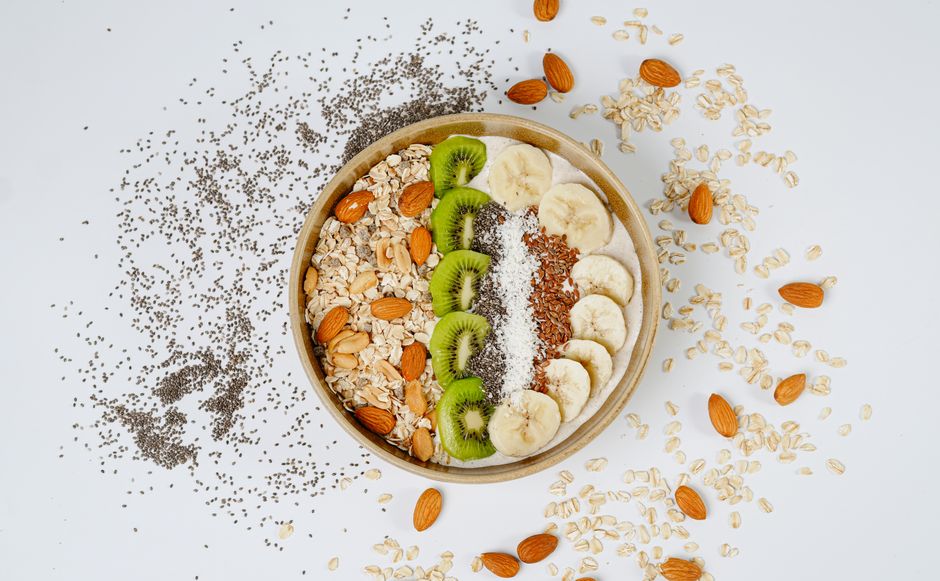 Ingredients for healthy banana recipe