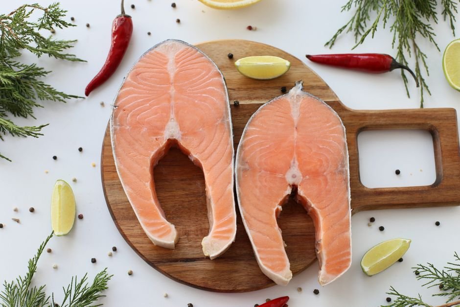 Ingredients for easy baked salmon recipe
