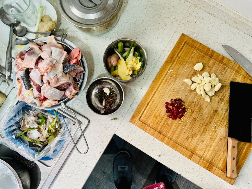 Ingredients for honey garlic chicken thigh