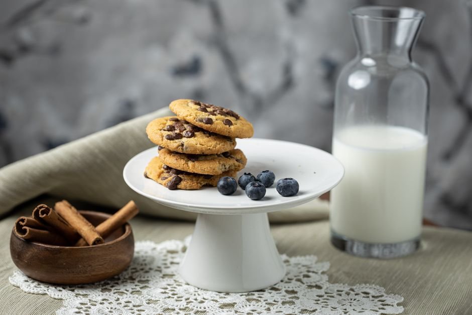 Plated gluten free chocolate cookie