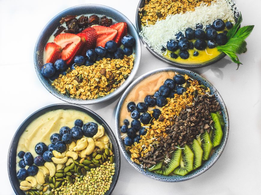 Plated high protein smoothie recipe