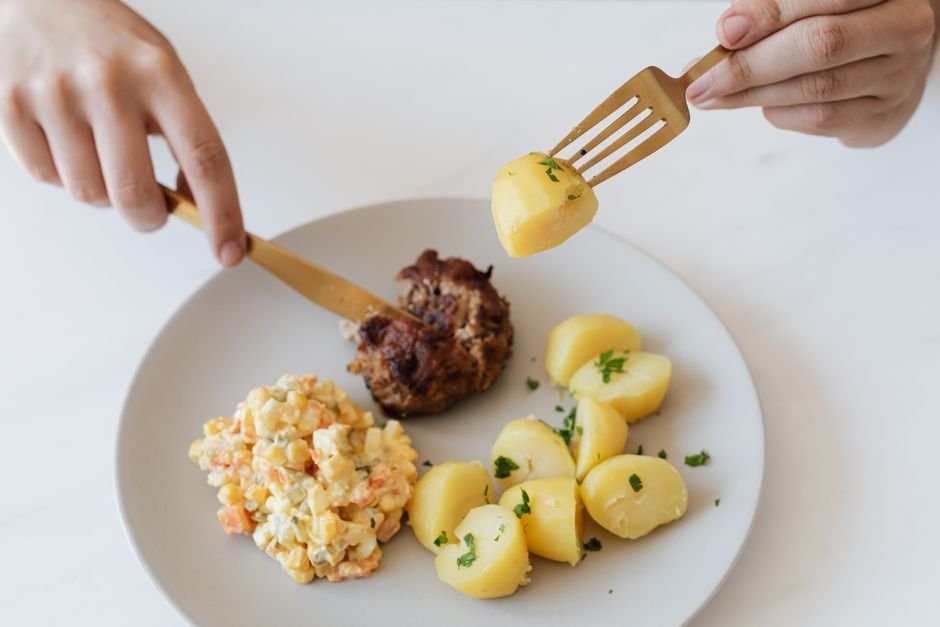 Plated crockpot potato recipe