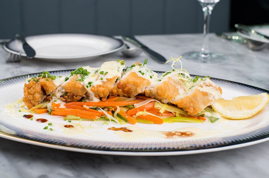 Plated air fryer vegetable recipe