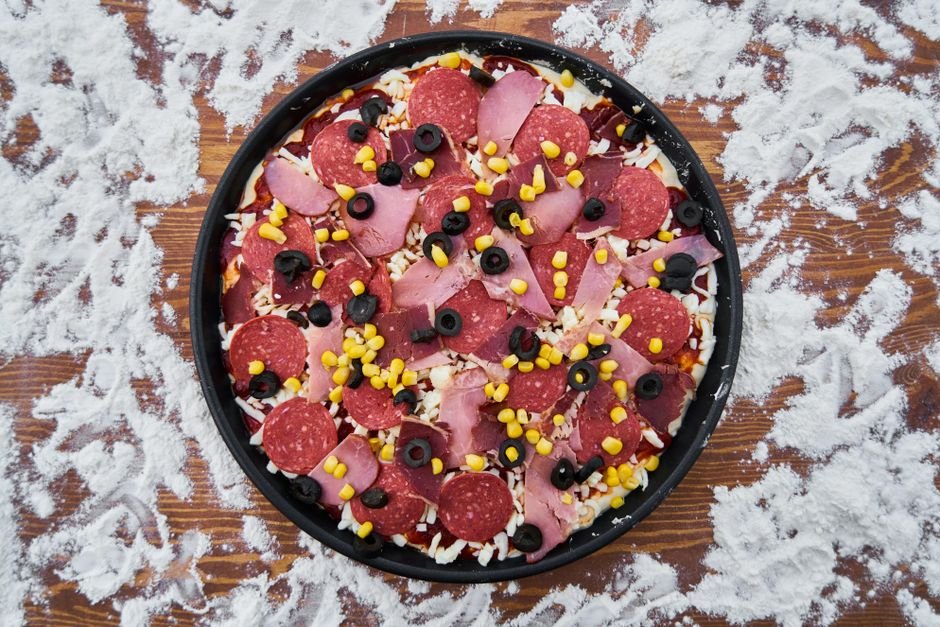 Ingredients for keto pizza bite