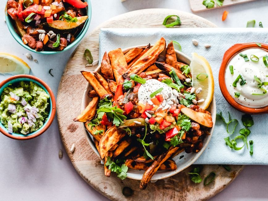 Plated one pot taco soup
