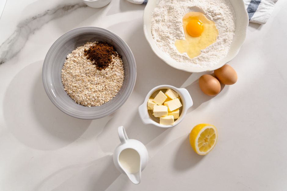 Ingredients for gluten free muffin recipe
