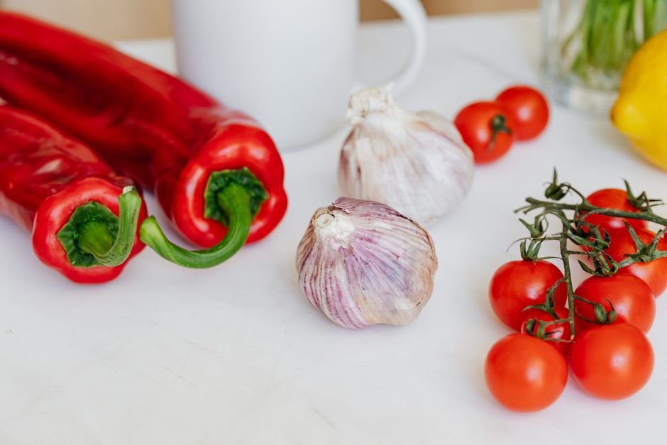 Ingredients for sheet pan mediterranean vegetable