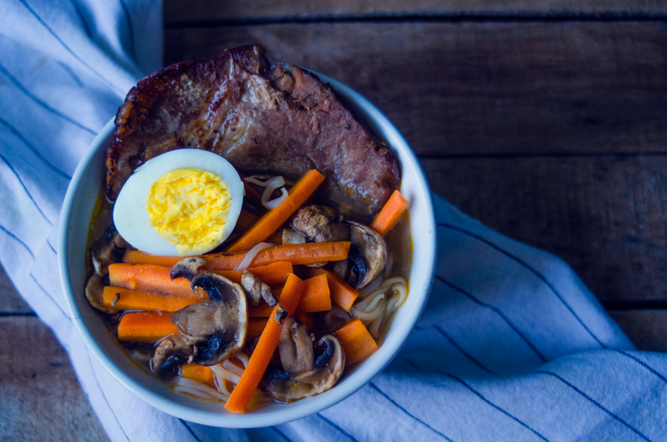 Plated crockpot beef and noodle