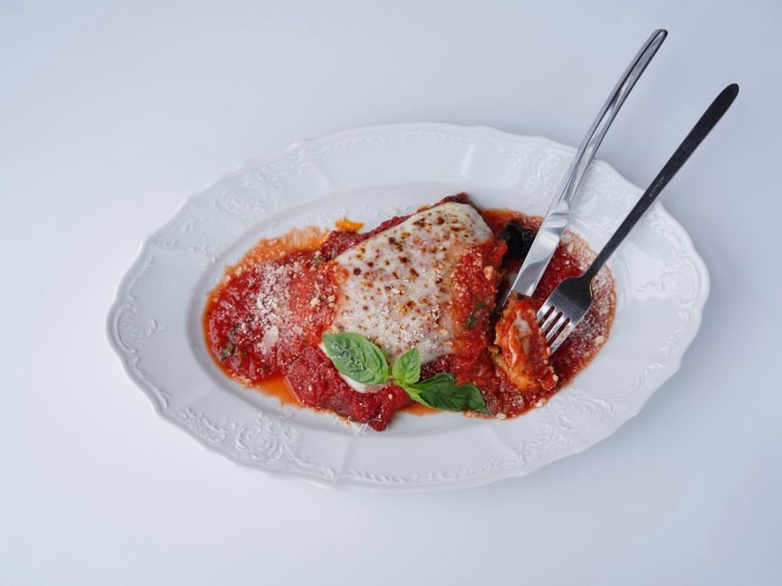 Plated easy lasagna soup recipe