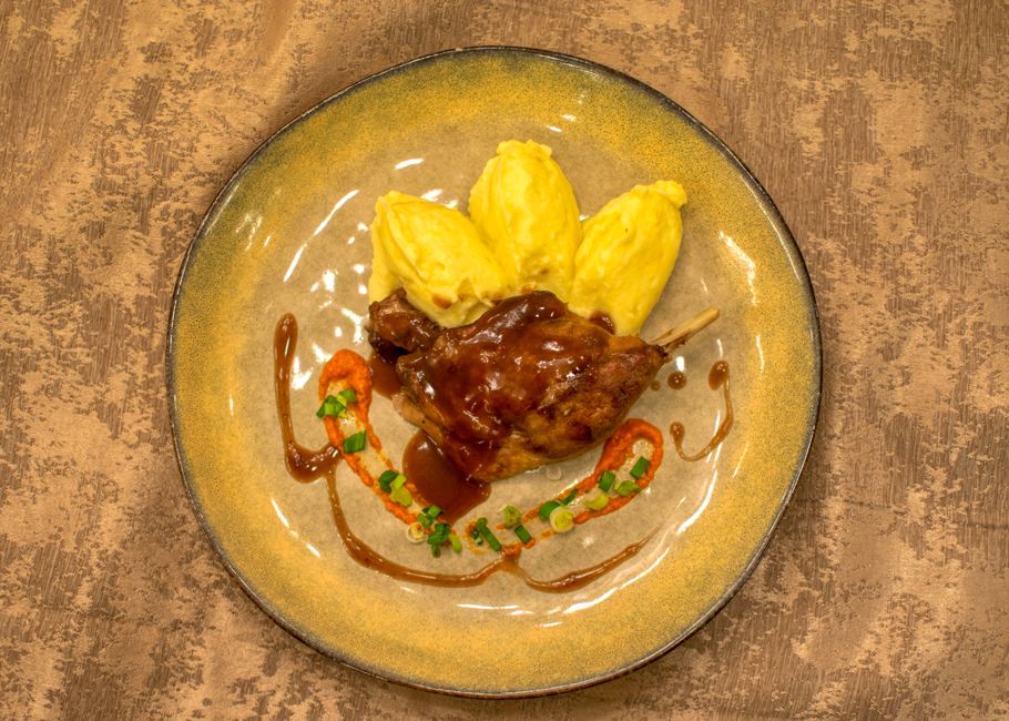 Plated instant pot beef recipe