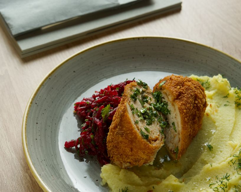 Plated easy meatloaf recipe
