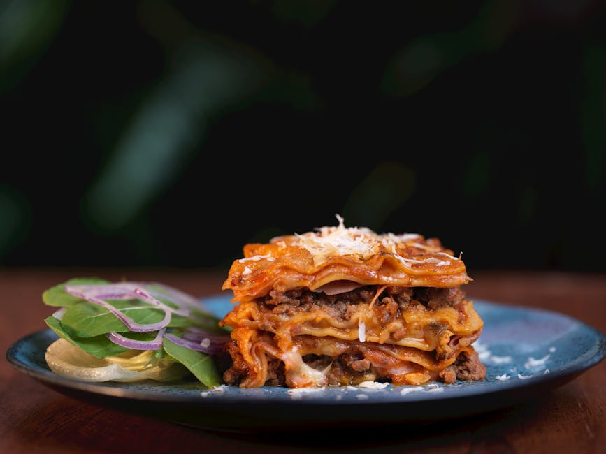 Plated easy lasagna recipe homemade