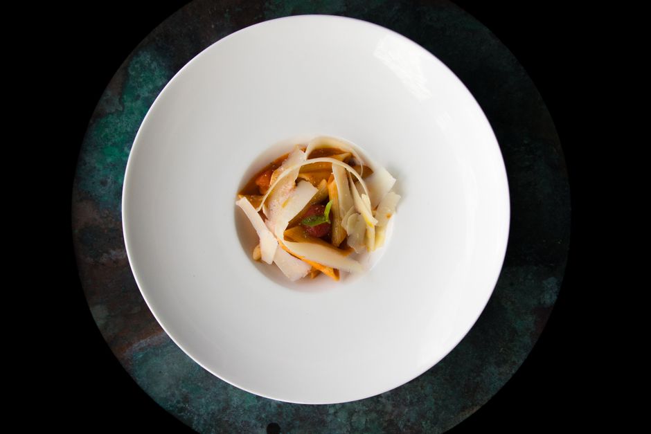 Plated quick pasta salad recipe
