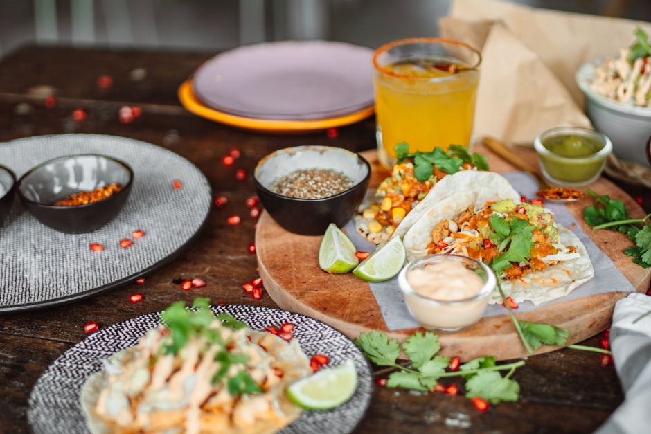 Plated chicken fajita casserole recipe