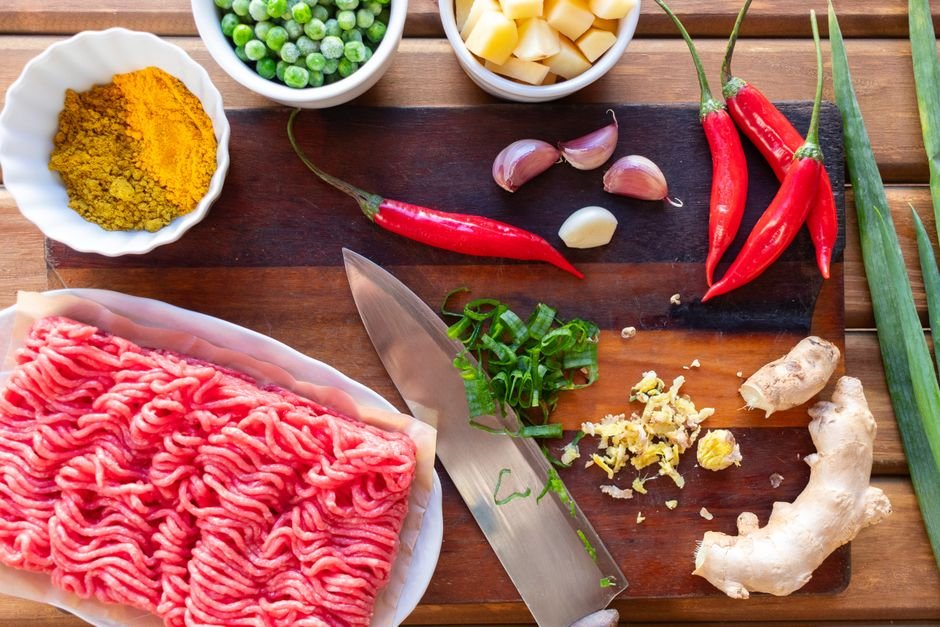Ingredients for instant pot chili recipe