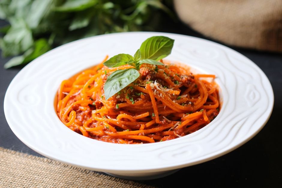 Plated one pot spaghetti recipe